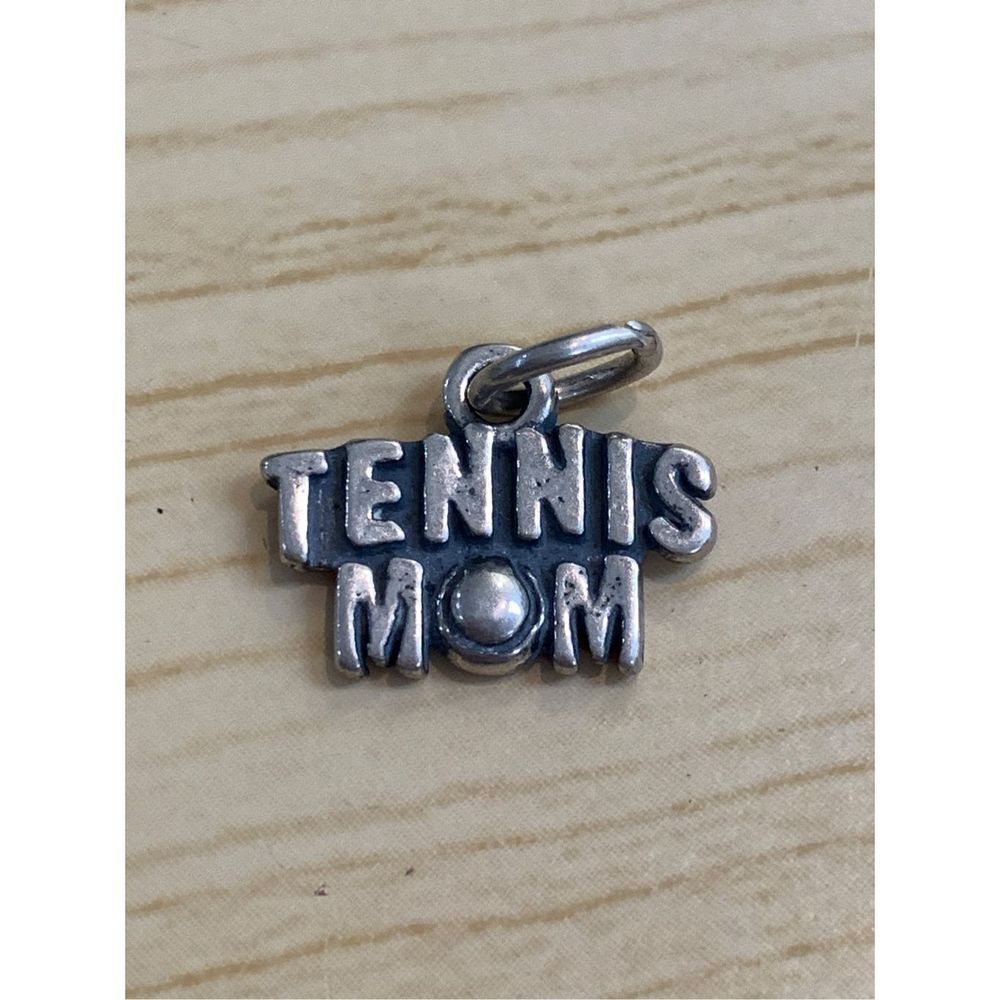 .925 Tennis Mom Sterling Silver Jewelry Charm #sports #tennis